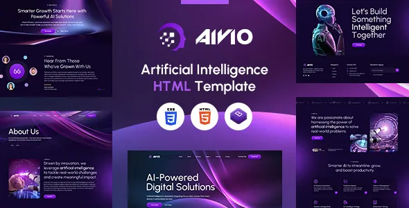 Aivio | Artificial Intelligence HTML Template 1 Aivio Artificial Intelligence HTML Template