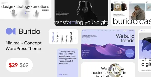 Burido – Minimal Multipurpose WordPress Theme 1 Burido – Minimal Multipurpose WordPress Theme