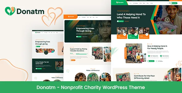 Donatm - Nonprofit Charity WordPress Theme 1 Donatm - Nonprofit Charity WordPress Theme