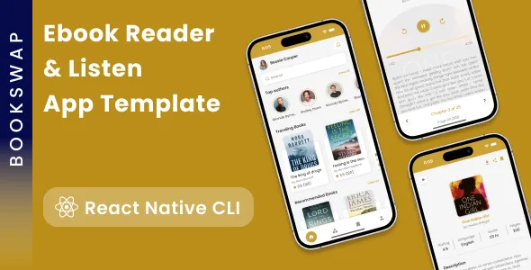 Ebooks Reader and Audiobooks Listen App template 1 Ebooks Reader and Audiobooks Listen App template