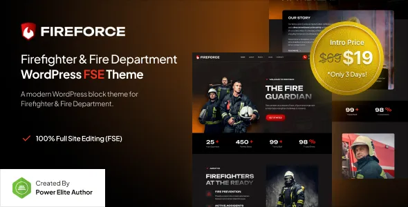 Fireforce – Firefighter & Fire Department FSE WordPress Theme 1 Fireforce Firefighter & Fire Department FSE WordPress Theme
