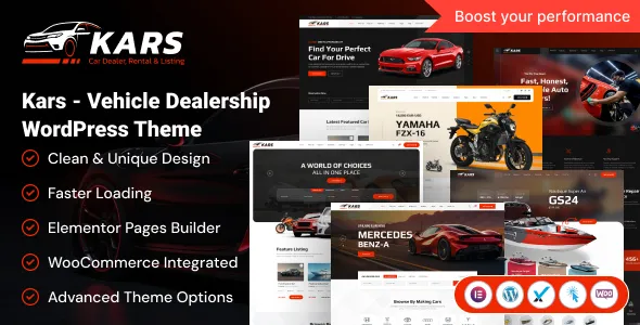 Kars - Vehicle Dealership WordPress Theme 1 Kars - Vehicle Dealership WordPress Theme