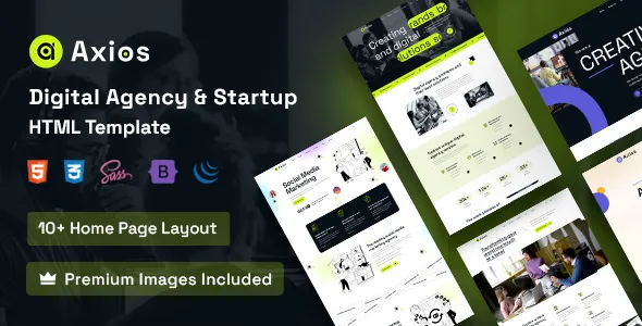 Axios - Digital Agency HTML Template 1 Axios Digital Agency HTML Template