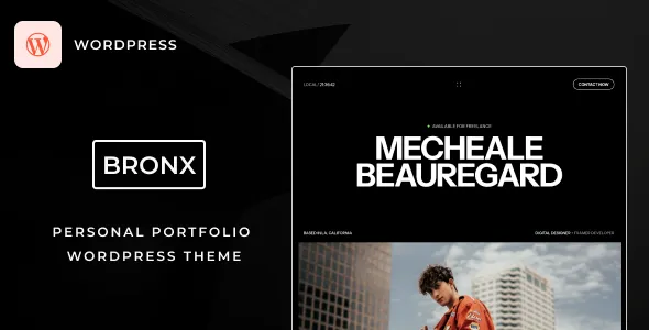 Bronx | Portfolio Theme 1 Bronx Portfolio Theme