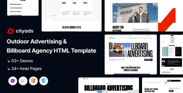 Cityads - Outdoor Advertising & Billboard Agency HTML Template 1 Cityads Outdoor Advertising Billboard Agency HTML Template