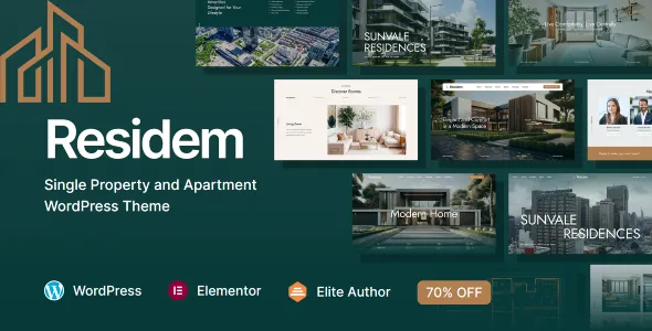 Residem - Single Property and Apartment WordPress Theme 1 Residem