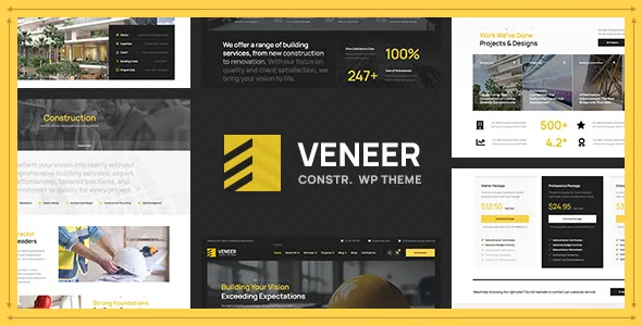 Veneer - Construction & Renovation WordPress Theme 1 Veneer - Construction & Renovation WordPress Theme