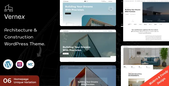 Vernex - Architecture & Construction WordPress Theme 1 Vernex - Architecture & Construction WordPress Theme
