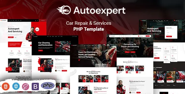 Autoexpert - Car Repair & Services PHP Template 1 Autoexpert Car Repair Services PHP Template