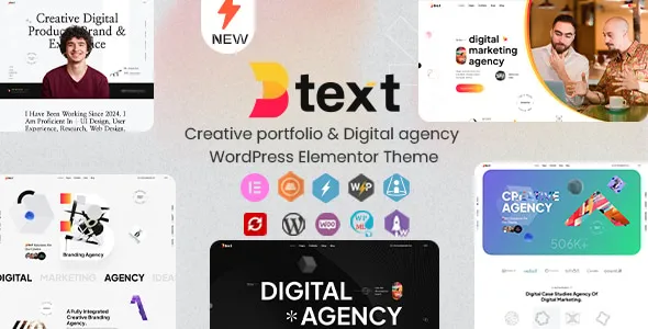 Btext - Creative Portfolio & Digital Agency WordPress Elementor Theme 1 Btext - Creative Portfolio & Digital Agency WordPress Elementor Theme