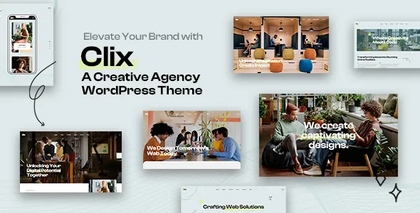 Clix - Creative Digital Agency WordPress Theme 1 Clix - Creative Digital Agency WordPress Theme