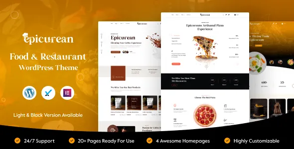Epicurean - Food & Restaurant Elementor WordPress Theme 1 Epicurean Food Restaurant Elementor WordPress Theme