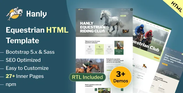 Hanly – Equestrian Club & Horse Riding Training HTML Template 1 Hanly – Equestrian Club & Horse Riding Training HTML Template