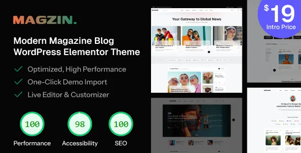 Magzin – Modern High-Performance Blog WordPress Elementor Theme 1 Magzin – Modern High-Performance Blog WordPress Elementor Theme