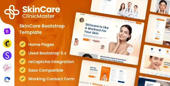ClinicMaster - SkinCare Tailwind CSS Template 1 ClinicMaster - SkinCare Tailwind CSS Template