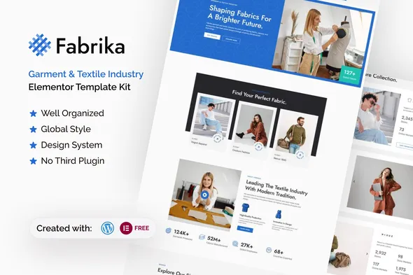 Fabrika - Garment & Textile Industry Elementor Template Kit 1 Fabrika - Garment & Textile Industry Elementor Template Kit