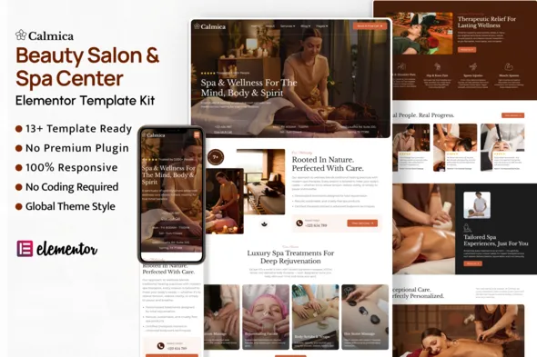 Calmica - Premium Spa & Wellness Centre Elementor Template Kit 1 Calmica - Premium Spa & Wellness Centre Elementor Template Kit